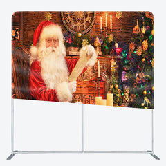 Lofaris Santa Reading Letter Christmas Pillow Cover Backdrop