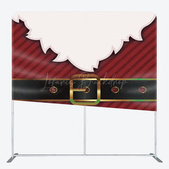 Lofaris Santa White Beard Christmas Tension Fabric Backdrop