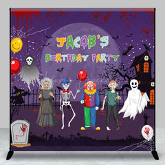 Lofaris Scary Halloween Ghost Custom Birthday Party Backdrop