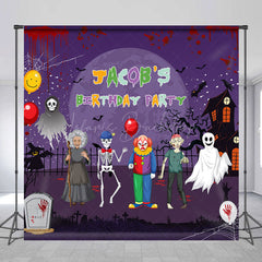 Lofaris Scary Halloween Ghost Custom Birthday Party Backdrop