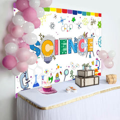 Lofaris Science Colorful Chemical Reagents Birthday Backdrop