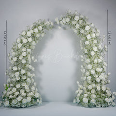 Lofaris Set of 2 Romantic White Artificial Flower Archway