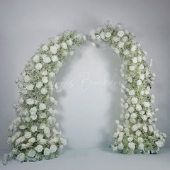 Lofaris Set of 2 Romantic White Artificial Flower Archway