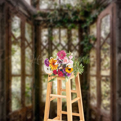 Lofaris Shabby Abandoned Vine Greenhouse Photography Backdrop