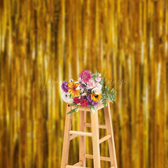 Lofaris Shimmering Gold Foil Fringe Party Event Backdrop