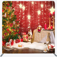 Lofaris Shiny Stars Christmas Tree Gift Pillow Case Backdrop