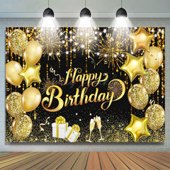 Lofaris Shiny Vibe Bokeh Balloon Happy Birthday Backdrop