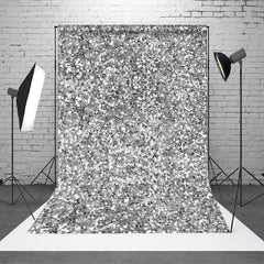 Lofaris Silver White Dots Twinkling Photography Backdrop