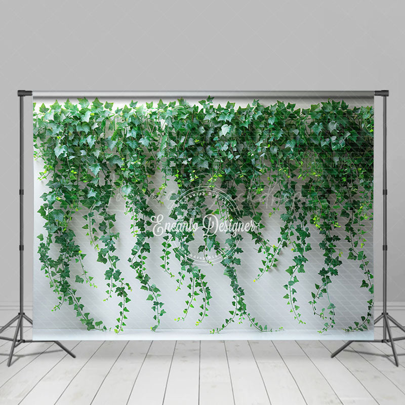 Lofaris Simple Natural Plant Leaves Spring Photo Backdrop