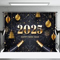 Lofaris Snowflakes Pendant Champagne 2025 New Year Backdrop