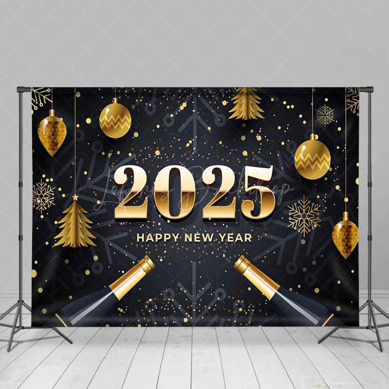 Lofaris Snowflakes Pendant Champagne 2025 New Year Backdrop