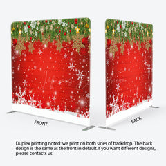 Lofaris Snowy Christmas Shiny Snowflake Pillow Case Backdrop