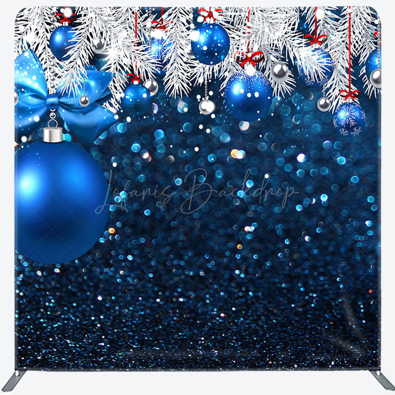 Lofaris Snowy Pine Leaves Christmas Pillow Case Backdrop