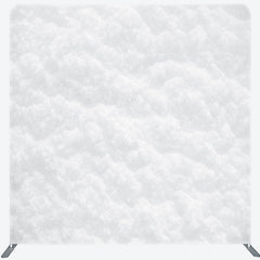 Lofaris Soft White Snow Texture Xmas Pillow Case Backdrop