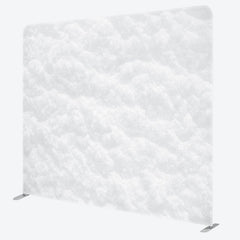 Lofaris Soft White Snow Texture Xmas Pillow Case Backdrop