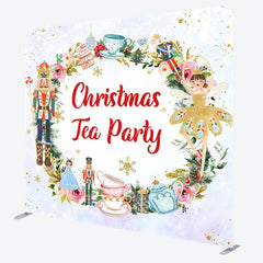 Lofaris Soldier Cake Christmas Tea Party Pillow Case Backdrop