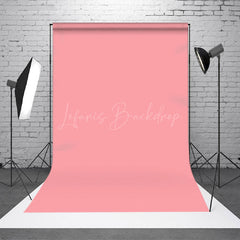 Lofaris Solid Elegant Pink Portrait Photography Backdrop