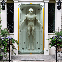 Lofaris Space Capsule Bodybuilding Alien Party Door Cover