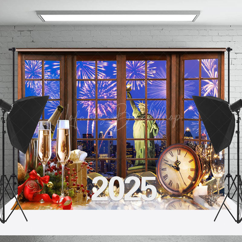 Lofaris Sparkle Clock Celebrates 2025 New Year Eve Backdrop