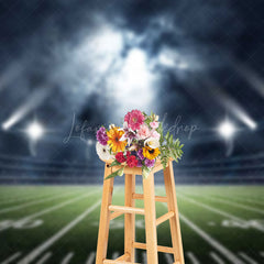 Lofaris Sparkle Spotlight Sports Field Nfl Playoffs Backdrop