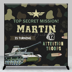 Lofaris Special Forces Tank Custom 12th Birthday Backdrop