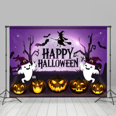 Lofaris Spooky Joyful Halloween Night Ghost Pumpkin Backdrop