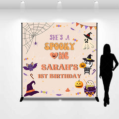 Lofaris Spooky One Halloween Custom 1st Birthday Backdrop