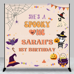 Lofaris Spooky One Halloween Custom 1st Birthday Backdrop