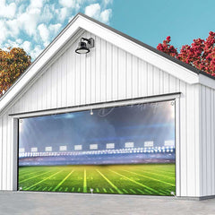 Lofaris Spotlights Football Sport Stadium Garage Door Banner