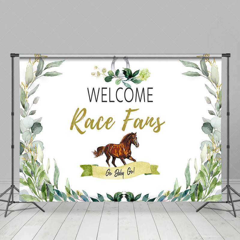 Lofaris Spring Leaf Welcome Race Fans Kentucky Derby Backdrop