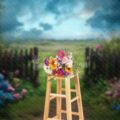 Lofaris Spring Natural Garden Fence Floral Wedding Backdrop