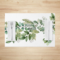 Lofaris Spring Natural Greenery Dining Set Of 4 Placemats