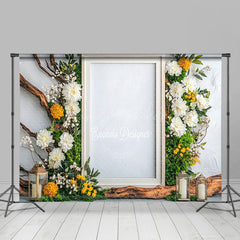 Lofaris Spring Natural Greenery Floral Wedding Photo Backdrop