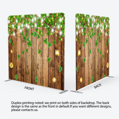 Lofaris St Patrick Clover Wooden Square Double-Sided Backdrop