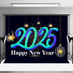 Lofaris Star Ribbons Lantern Fantasy 2025 New Year Backdrop