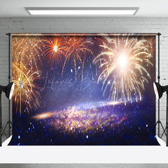 Lofaris Starry Night Sky Sparks Flicker New Year Backdrop