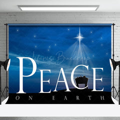 Lofaris Starry Peace On Earth Nativity Christmas Backdrop