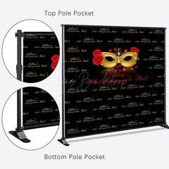 Lofaris Step And Repeat Custom Masquerade Birthday Backdrop