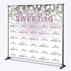 Lofaris Step And Repeat Custom Name Sweet 16 Birthday Backdrop