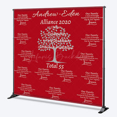 Lofaris Step And Repeat Red Custom Family Reunion Backdrop