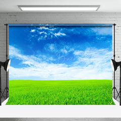 Lofaris Sunny Prairie Blue Sky Landscape Photo Backdrop