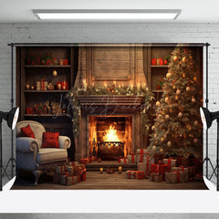 Lofaris Sweet Warm Fireplace Indoor Hiliday Vibe Backdrop