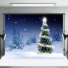 Lofaris Swirl Light Star Tree Snow Winter Christmas Backdrop