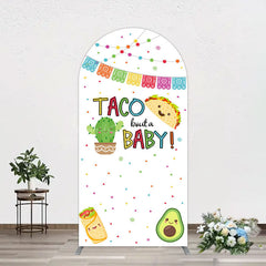 Lofaris Taco Bout A Baby White Gender Reveal Arch Backdrop