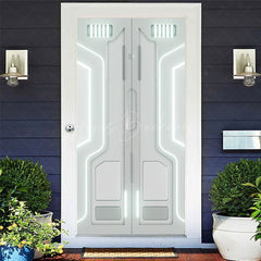 Lofaris Technological Space Capsule Bright Party Door Cover