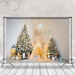 Lofaris Tent Stars Decoration Christmas Photography Backdrop