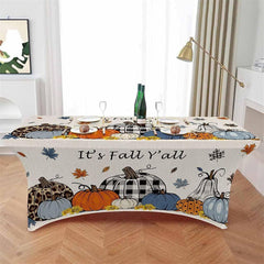 Lofaris Thanksgiving Fall Pumpkin Baby Shower Stretch Table Cover