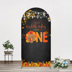 Lofaris Thanksgiving Little Turkey 1st Birthday Arch Backdrop