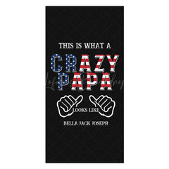 Lofaris This Is What A Crazy Papa Custom Name Beach Towel