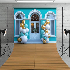 Lofaris Tiffany Green White House Balloons Sweep Backdrop